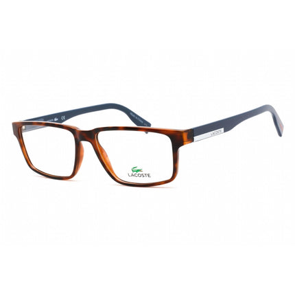Lacoste Men's Eyeglasses - Clear Lens Havana/Blue Rectangular Full Rim | L2897 230 ,