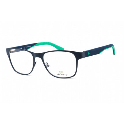 Lacoste Men's Eyeglasses - Clear Lens Matte Blue Rectangular Metal Frame | L2282 401 ,