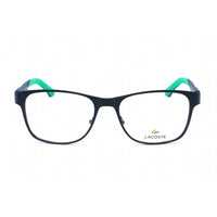 Lacoste Men's Eyeglasses - Clear Lens Matte Blue Rectangular Metal Frame | L2282 401 ,