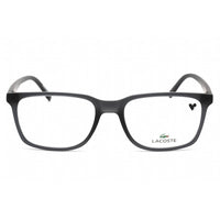 Lacoste Men's Eyeglasses - Clear Lens Matte Dark Grey Rectangular Frame | L2859 024 ,