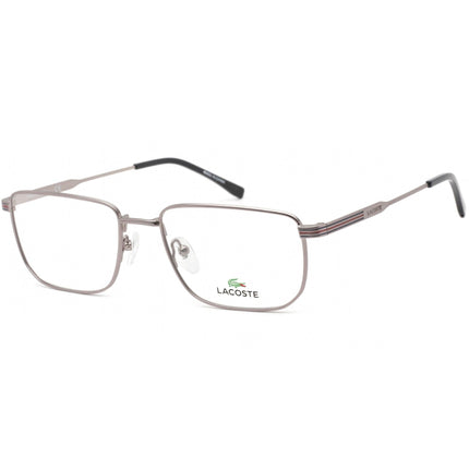 Lacoste Men's Eyeglasses - Clear Lens Matte Grey Rectangular Shape Frame | L2277 022 ,