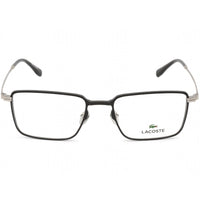 Lacoste Men's Eyeglasses - Full Rim Black and Silver Rectangular Frame | L2275E 001 ,