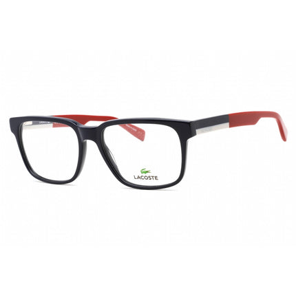 Lacoste Men's Eyeglasses - Full Rim Blue Navy Plastic Rectangular Frame | L2908 410 ,