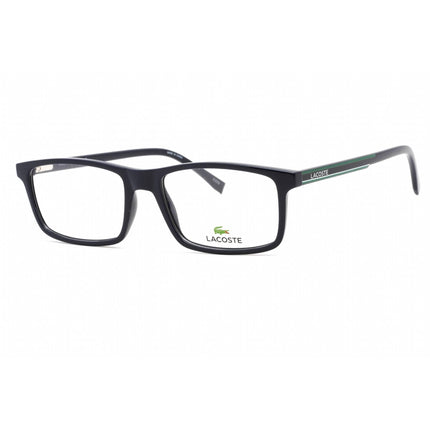 Lacoste Men's Eyeglasses - Full Rim Blue Plastic Rectangular Shape Frame | L2858 424 ,