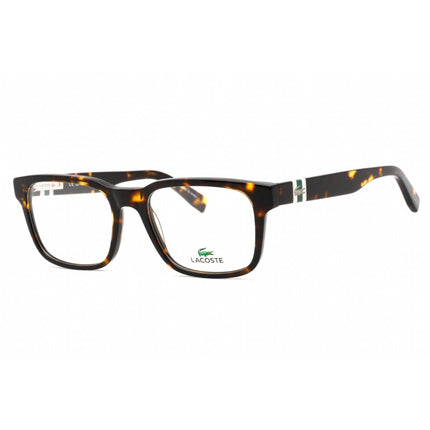 Lacoste Men's Eyeglasses - Full Rim Dark Havana Plastic Rectangular Frame | L2905 230 ,
