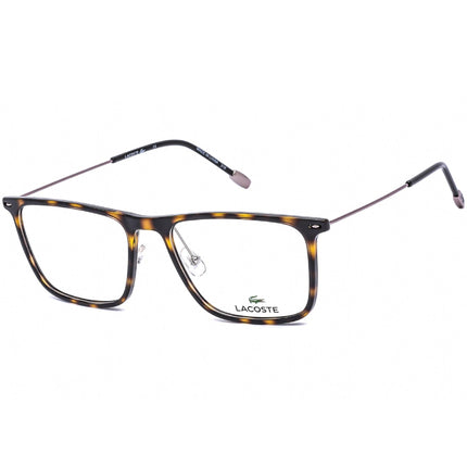 Lacoste Men's Eyeglasses - Full Rim Havana/Grey Rectangular Shaped Frame | L2829 214 ,