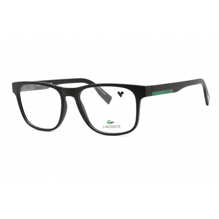 Lacoste Men's Eyeglasses - Full Rim Matte Black Plastic Rectangular Frame | L2898 002 ,