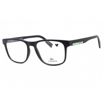 Lacoste Men's Eyeglasses - Full Rim Matte Blue Plastic Rectangular Frame | L2898 401 ,