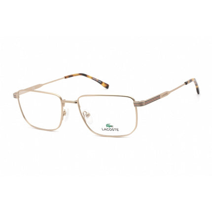 Lacoste Men's Eyeglasses - Full Rim Rectangular Matte Gold Metal Frame | L2277 710 ,