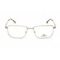 Lacoste Men's Eyeglasses - Full Rim Rectangular Matte Gold Metal Frame | L2277 710 ,