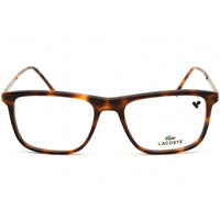Lacoste Men's Eyeglasses - Havana and Silver Rectangular Plastic Frame | L2871 214 ,