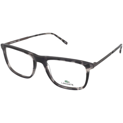 Lacoste Men's Eyeglasses - Havana Grey Plastic Square Frame | LACOSTE L2871 219 ,