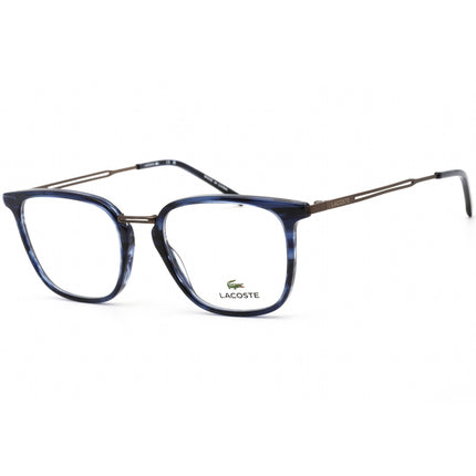 Lacoste Men's Eyeglasses - Havana/Striped Blue/Gunmetal Plastic Frame | L2853PC 215 ,