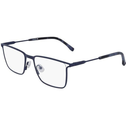 Lacoste Men's Eyeglasses - Matt Blue Rectangular Full-Rim Frame | LACOSTE L2262 424 ,