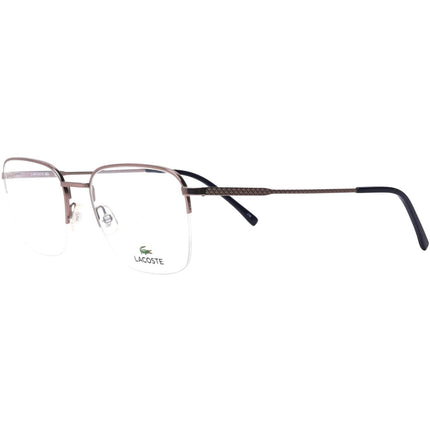 Lacoste Men's Eyeglasses - Matt Light Ruthenium/Blue Metal Frame | LACOSTE L2254 035 ,