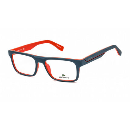 Lacoste Men's Eyeglasses - Matte Blue Aviation Plastic Rectangular Frame | L2797 466 ,