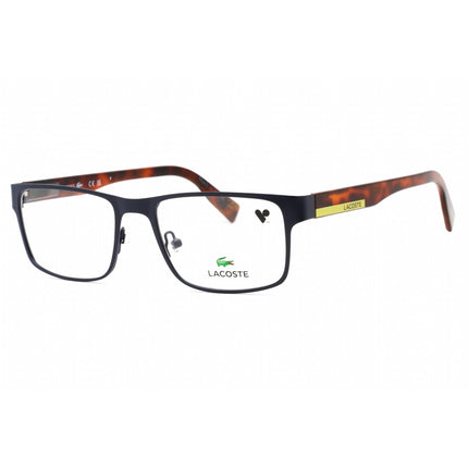 Lacoste Men's Eyeglasses - Matte Blue Rectangular Shape Frame Clear Lens | L2283 401 ,