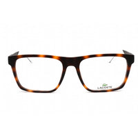 Lacoste Men's Eyeglasses - Matte Havana Rectangular Shape Frame Clear Lens | L2899 230 ,