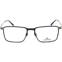 Lacoste Men's Eyeglasses - Semimatte Blue and Silver Rectangular Frame | L2285E 400 ,