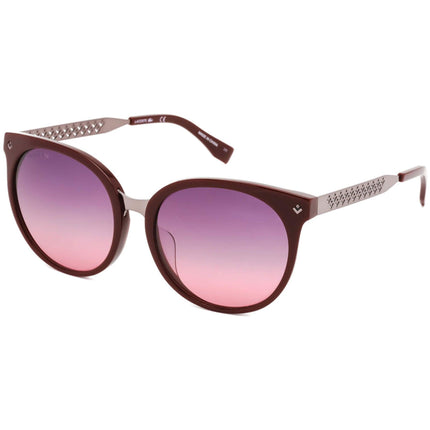Lacoste Men's Sunglasses - Burgundy/Silver Cat Eye Acetate Frame | LACOSTE L842SA 604 ,