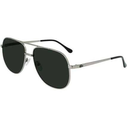 Lacoste Men's Sunglasses - Dark Grey Lens Full Rim Pilot Shaped Frame | L222SE 035 ,