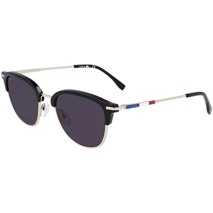 Lacoste Men's Sunglasses - Dark Grey Lens Gold and Black Metal Frame | L106SND 714 ,