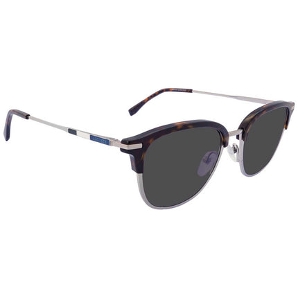 Lacoste Men's Sunglasses - Full Rim Silver and Black Round Metal Frame | L106SND 045 ,