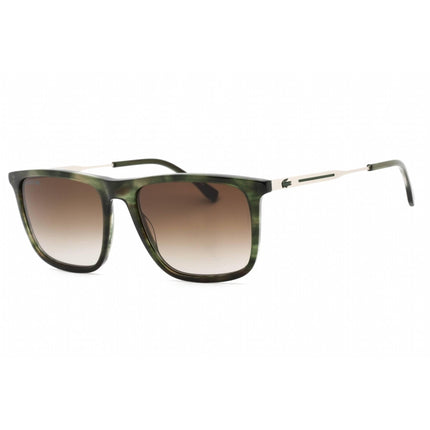 Lacoste Men's Sunglasses - Green Rectangular Frame Brown Gradient Lens | L945S 315 ,