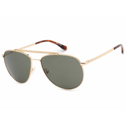Lacoste Men's Sunglasses - Grey Lens Gold Aviator Shape Metal Frame | L177S (714) ,