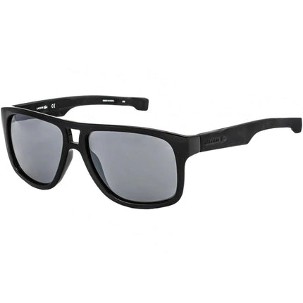 Lacoste Men's Sunglasses - Grey Plastic Lens Black Square Shape Frame | L817S (001) ,