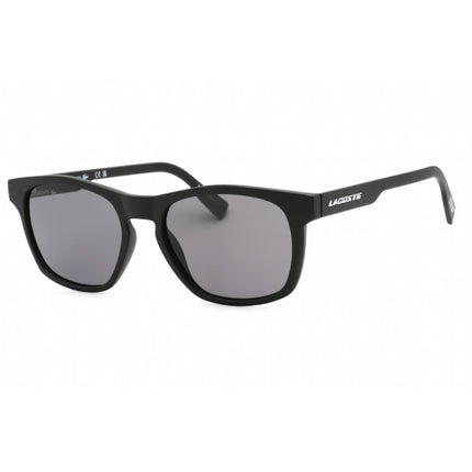 Lacoste Men's Sunglasses - Matte Black Rectangular Plastic Frame Grey Lens | L988S 002 ,