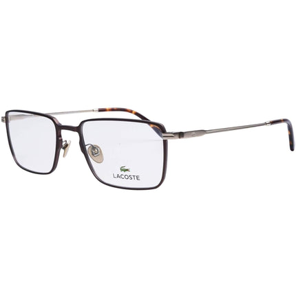Lacoste Unisex Eyeglasses - Brown Metal Full Rim Frame Demo Lens | LACOSTE L2275E 210 ,