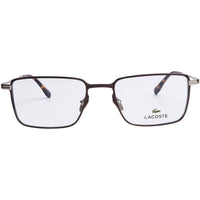 Lacoste Unisex Eyeglasses - Brown Metal Full Rim Frame Demo Lens | LACOSTE L2275E 210 ,