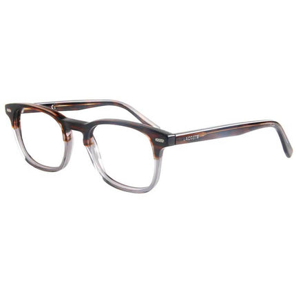 Lacoste Unisex Eyeglasses - Brown/Grey Full Rim Square Frame | LACOSTE L2832 210 ,