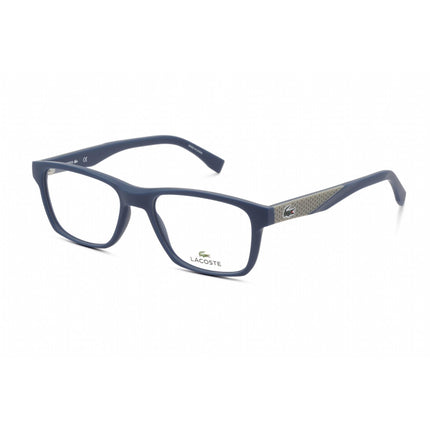 Lacoste Unisex Eyeglasses - Clear Demo Lens Matte Blue Rectangular Frame | L2862 424 ,