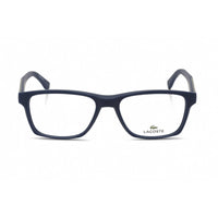 Lacoste Unisex Eyeglasses - Clear Demo Lens Matte Blue Rectangular Frame | L2862 424 ,
