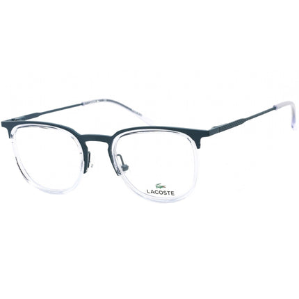Lacoste Unisex Eyeglasses - Clear Demo Lens Petrol and Transparent Frame | L2264 466 ,