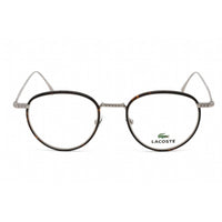Lacoste Unisex Eyeglasses - Clear Demo Lens Tortoise Metal Round Frame | L2602ND 215 ,