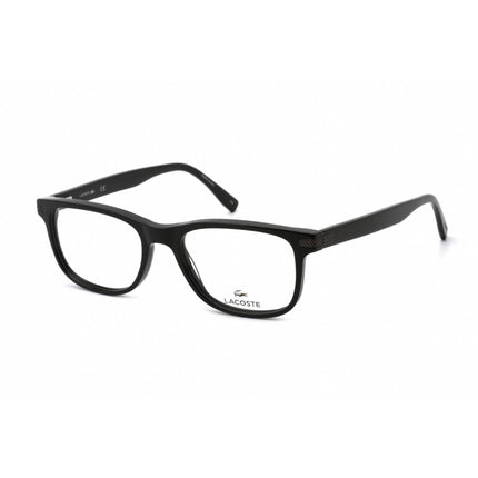 Lacoste Unisex Eyeglasses - Clear Lens Black Plastic Rectangular Frame | L2841 001 ,