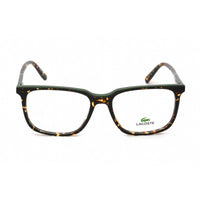 Lacoste Unisex Eyeglasses - Clear Lens Havana/Green Rectangular Frame | L2861 220 ,