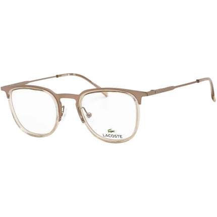 Lacoste Unisex Eyeglasses - Copper Square Shaped Metal and Plastic Frame | L2264 705 ,