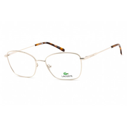 Lacoste Unisex Eyeglasses - Full Rim Butterfly Light Gold Metal Frame | L2281 712 ,