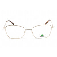 Lacoste Unisex Eyeglasses - Full Rim Butterfly Light Gold Metal Frame | L2281 712 ,