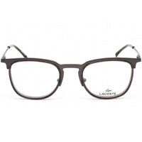 Lacoste Unisex Eyeglasses - Full Rim Dark Grey Metal and Plastic Frame | L2264 024 ,