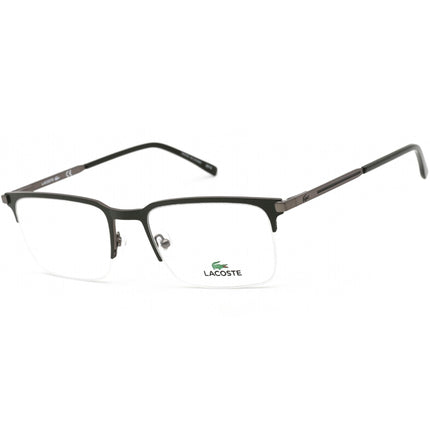 Lacoste Unisex Eyeglasses - Green/Grey Rectangular Shaped Metal Frame | L2268 315 ,