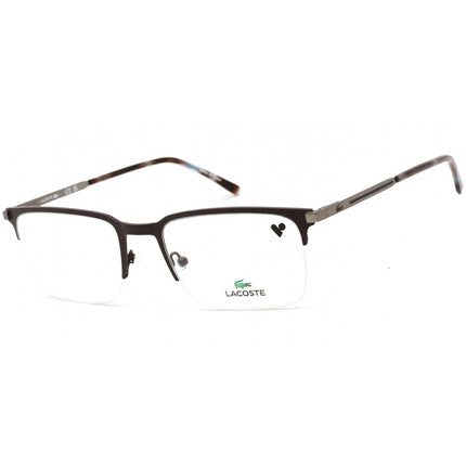 Lacoste Unisex Eyeglasses - Half Rim Red/Grey Rectangular Shaped Frame | L2268 615 ,