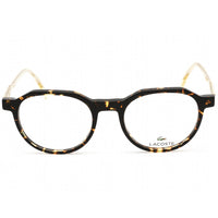 Lacoste Unisex Eyeglasses - Havana/Transparent/Silver Geometrical Frame | L2851 214 ,