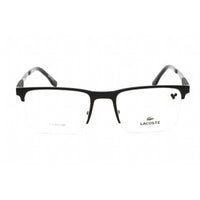 Lacoste Unisex Eyeglasses - Matte Black Titanium Rectangular Shape Frame | L2244 002 ,