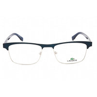 Lacoste Unisex Eyeglasses - Matte Blue Rectangular Shape Frame Clear Lens | L2198 424 ,