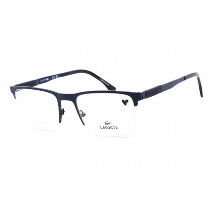 Lacoste Unisex Eyeglasses - Matte Blue Titanium Rectangular Shape Frame | L2244 424 ,